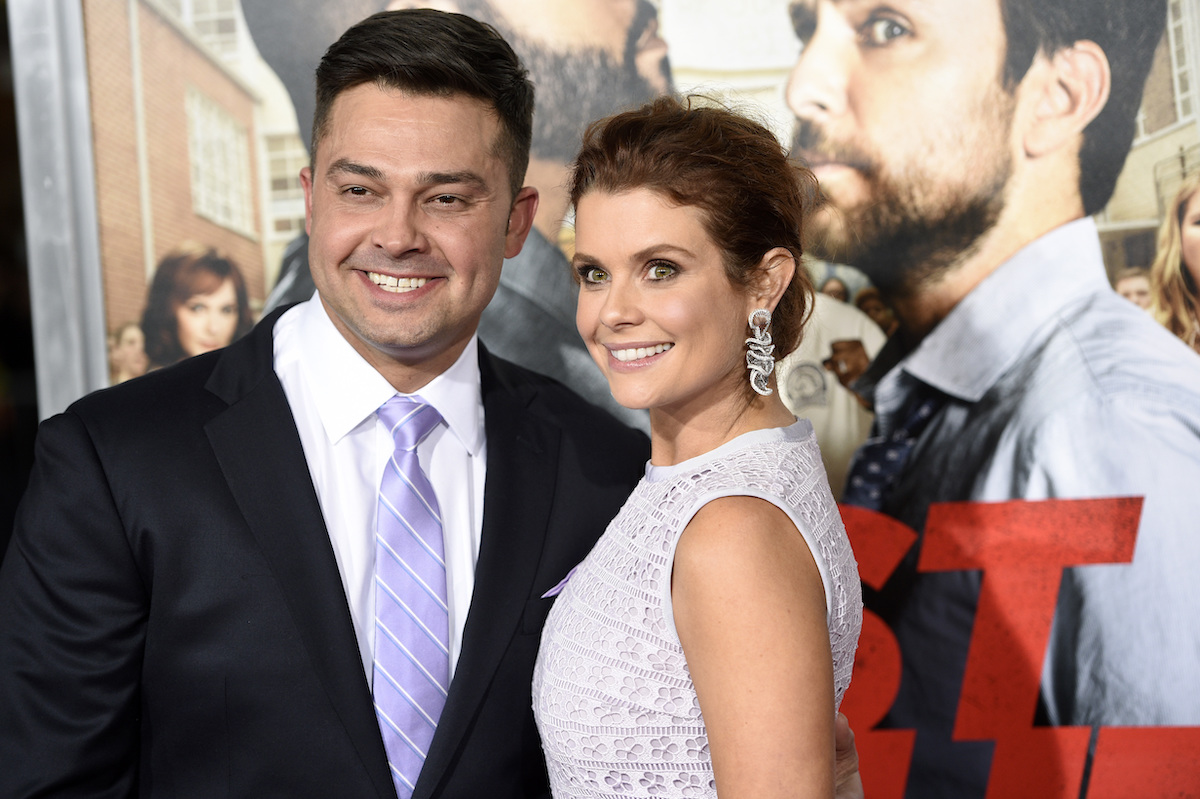 Nick Swisher與其妻子JoAnna Garcia。（圖／美聯社／達志影像）