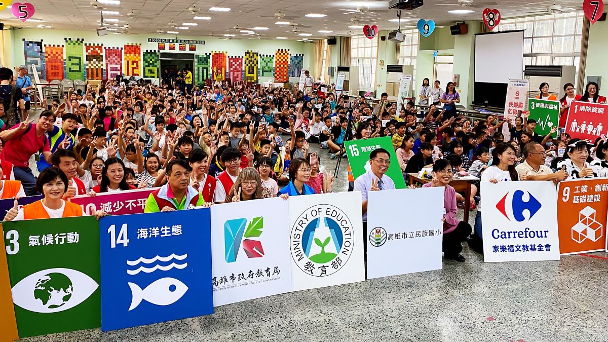 ▲家樂福文教基金會前進校園，持續推動食物教育。（圖／記者陳美嘉攝）