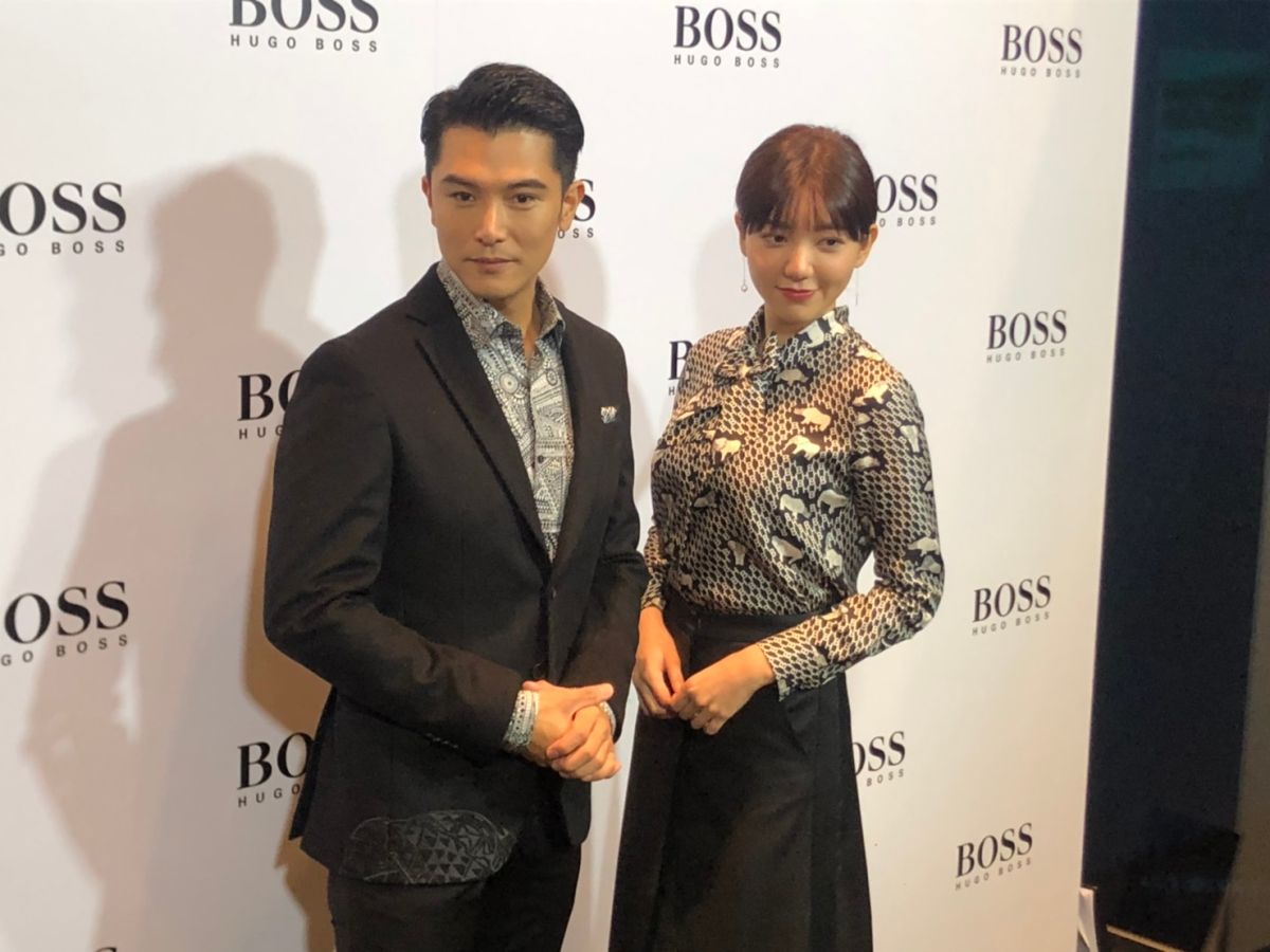 ▲邱澤、郭雪芙穿情侶裝。（圖／記者臺孝婷攝2019.11.8）