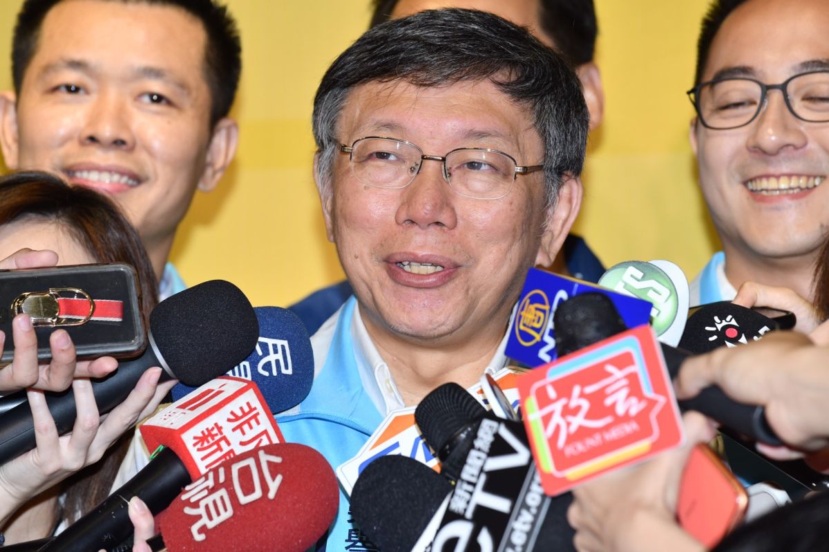 台北市長柯文哲。（圖／記者林柏年攝，2019.11.09）