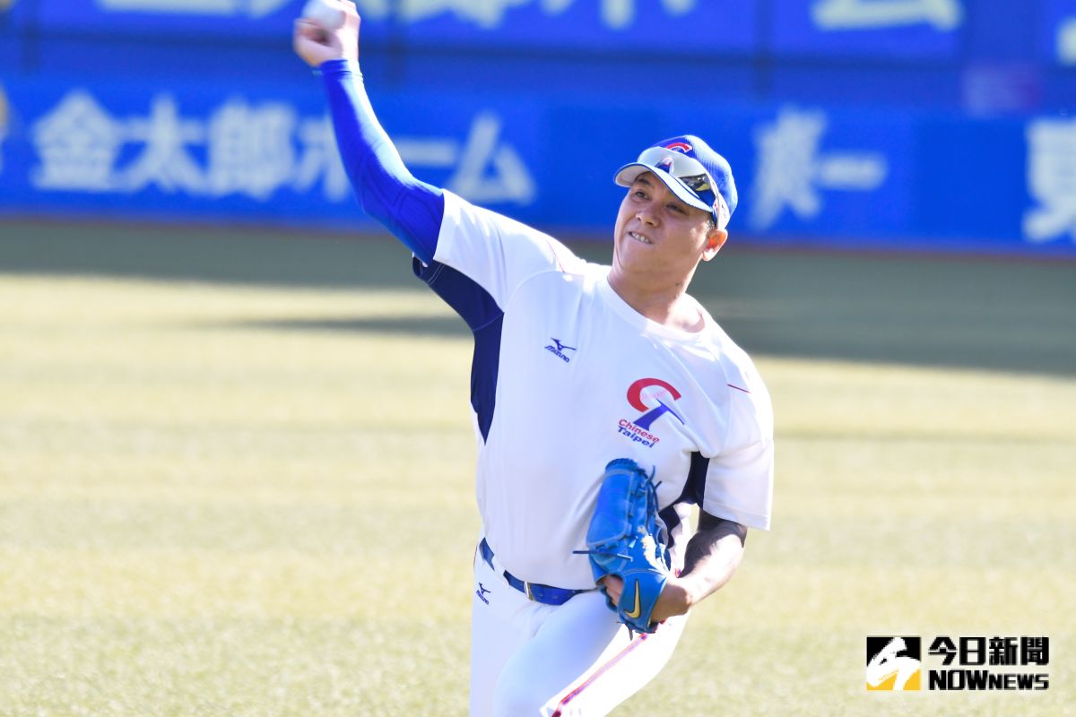 ▲世界棒球12強，中華隊投手陳鴻文。（圖／記者葉政勳攝 , 2019.11.10）