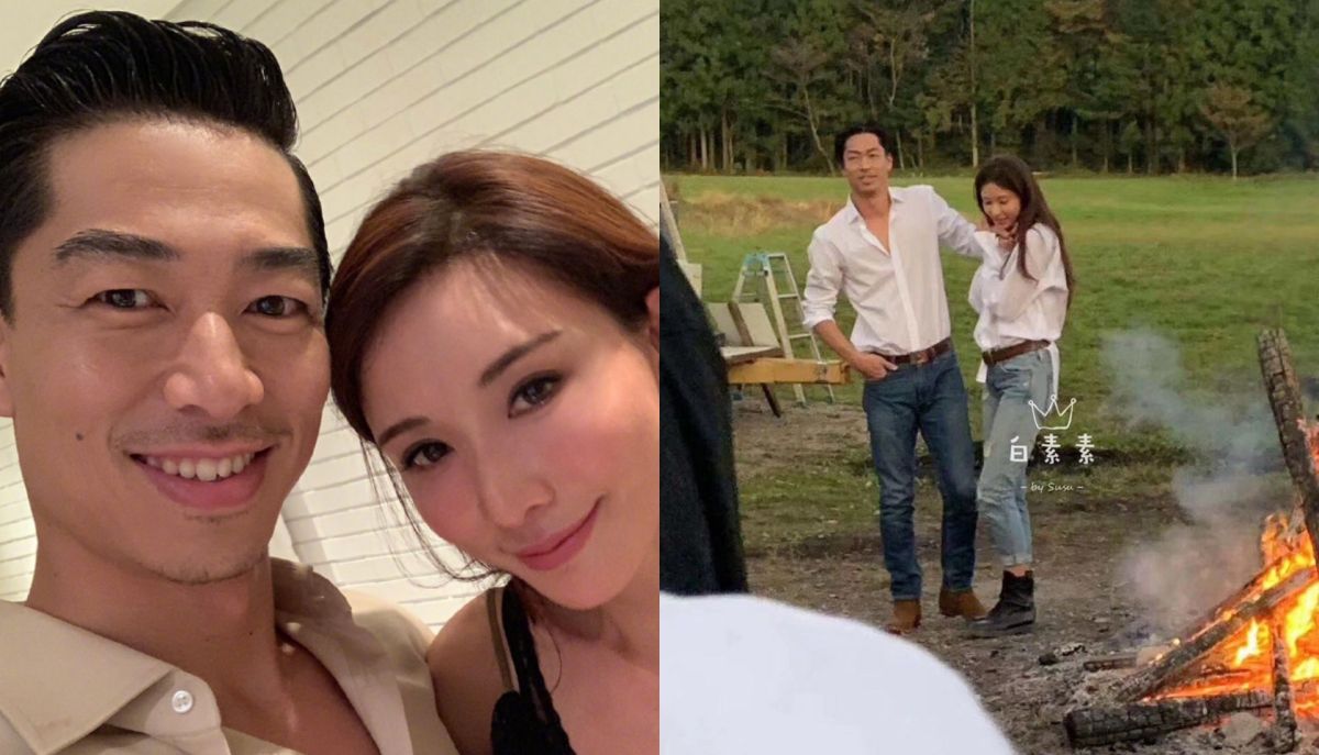 ▲林志玲跟老公AKIRA山上拍照。（圖／翻攝IG）