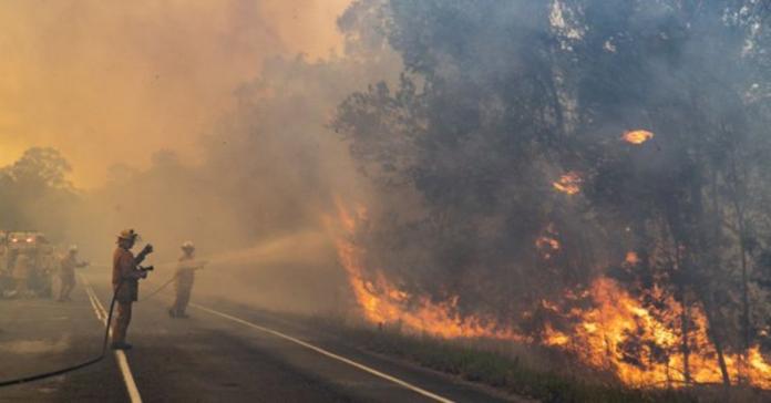 ▲澳洲近日野火燒不停，甚至威脅到雪梨等大城。資料照。（圖／翻攝自 9 News ） 