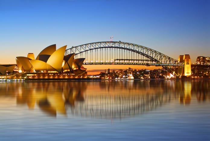 澳洲大城雪梨是面積最大的城市，也是全球三大美麗港埠之一。（Shutterstock）