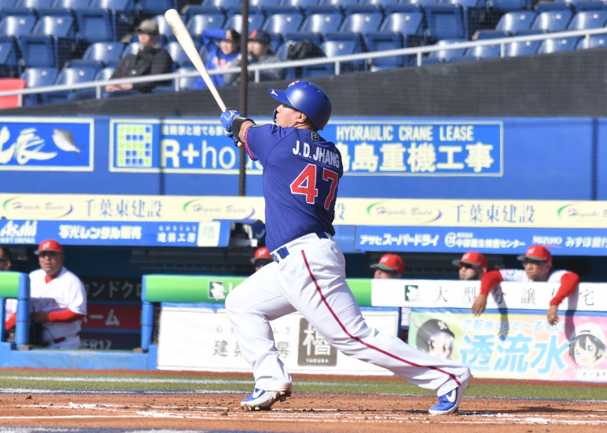 ▲世界棒球12強，中華隊vs.墨西哥隊，中華隊捕手張進德。（圖／記者葉政勳攝 , 2019.11.11）