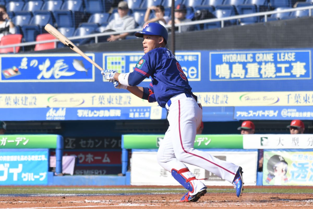 ▲世界棒球12強，中華隊vs.墨西哥隊，中華隊外野手王柏融。（圖／記者葉政勳攝 , 2019.11.11）