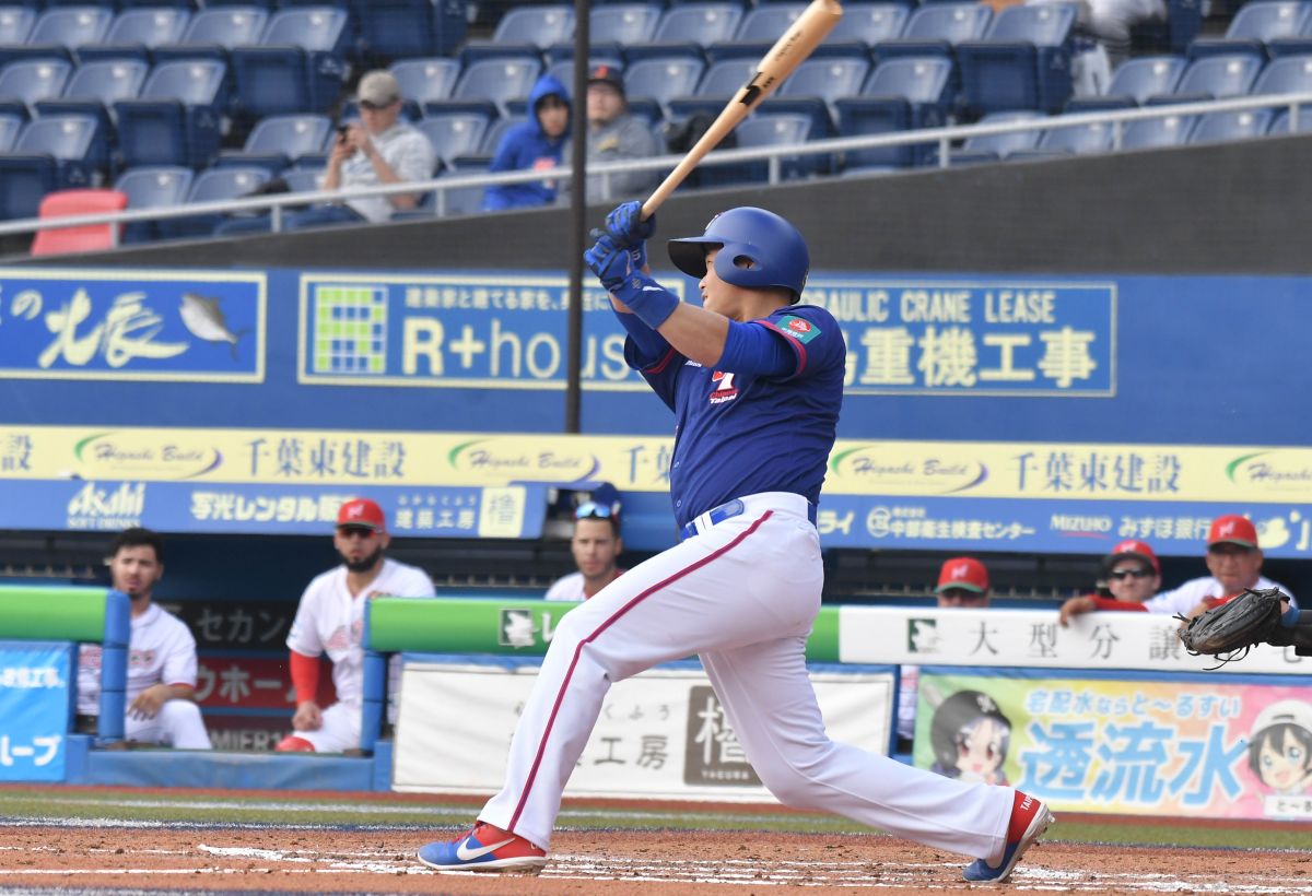 ▲世界棒球12強，中華隊vs.墨西哥隊，中華隊外野手胡金龍。（圖／記者葉政勳攝 , 2019.11.11）