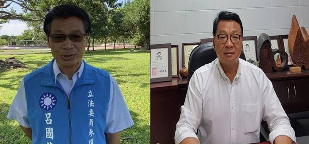 ▲國民黨提名立委參選人呂國華(左）與民進黨提名現任立委陳歐珀。（圖／記者李清貴攝,資料照)