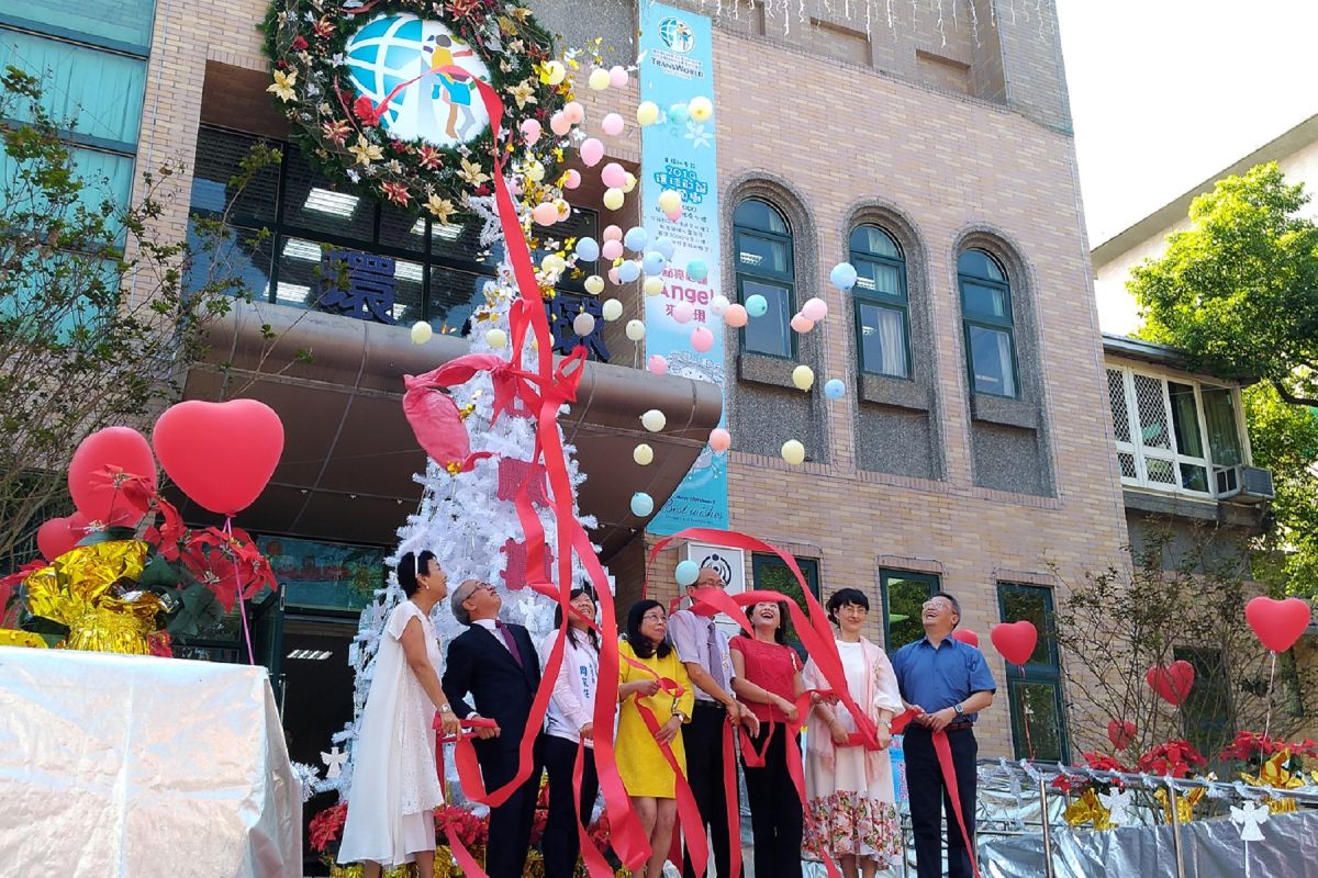 ▲點亮『環球心願樹』募集2000份耶誕禮物啟動。（圖／記者洪佳伶攝，2019.11.12）