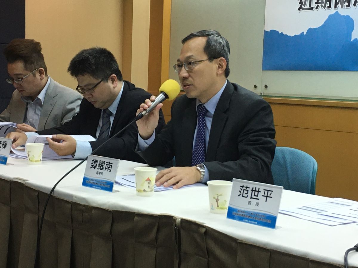 ▲兩岸政策協會於11月12日公布總統最新民調。（圖／劉育辰攝）