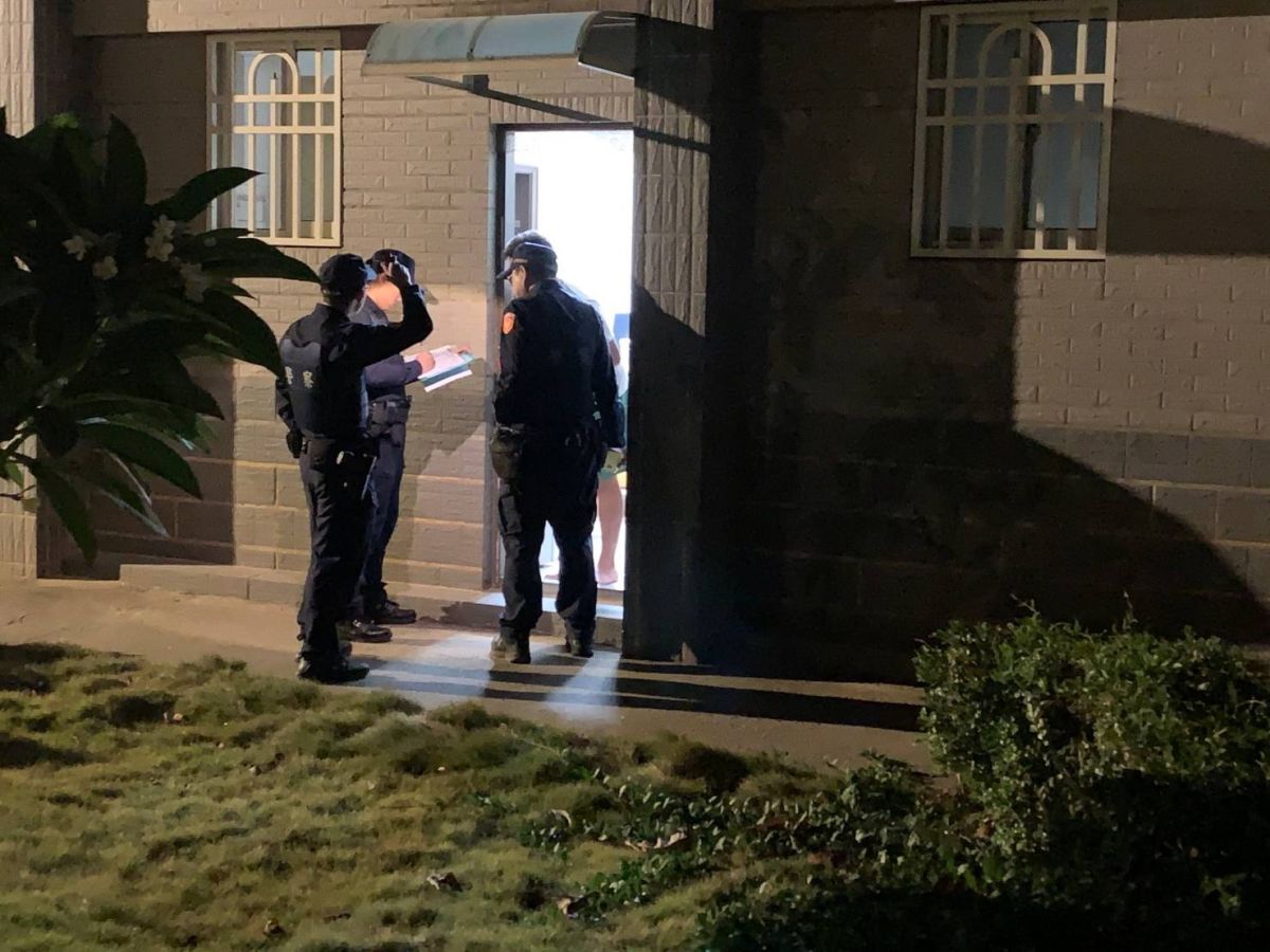 ▲金城分局啟動「清樓專案」，針對轄內出入人口複雜、遷動頻繁之處所逐一清查。（圖／金城分局提供）