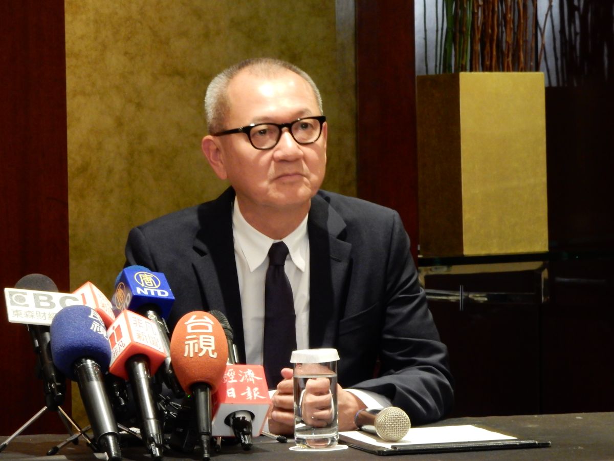 ▲國巨董座陳泰銘表示，與基美合作等於補足了國巨在高端5G與高端車用的市場，強調「市場無法等待」。（圖／記者許家禎攝，2019.11.12）