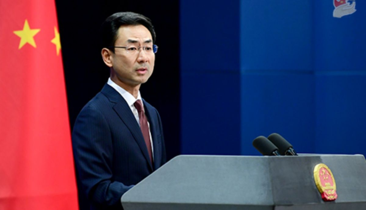 ▲耿爽說他不知道有禁韓令這回事。（圖／翻攝自大陸外交部官網）