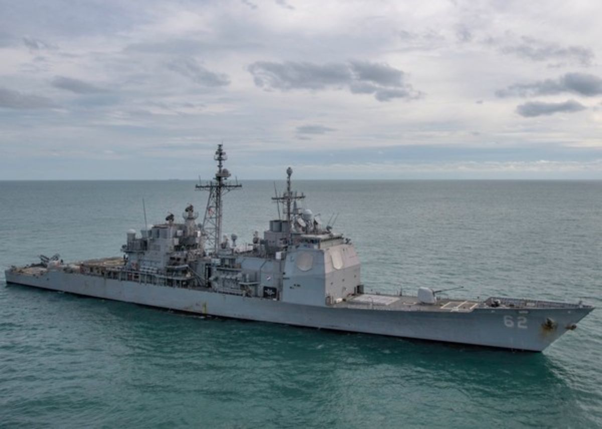 ▲美國海軍飛彈巡洋艦「昌塞洛斯維號」。（圖／翻攝自 USS Chancellorsville CG-62 臉書）