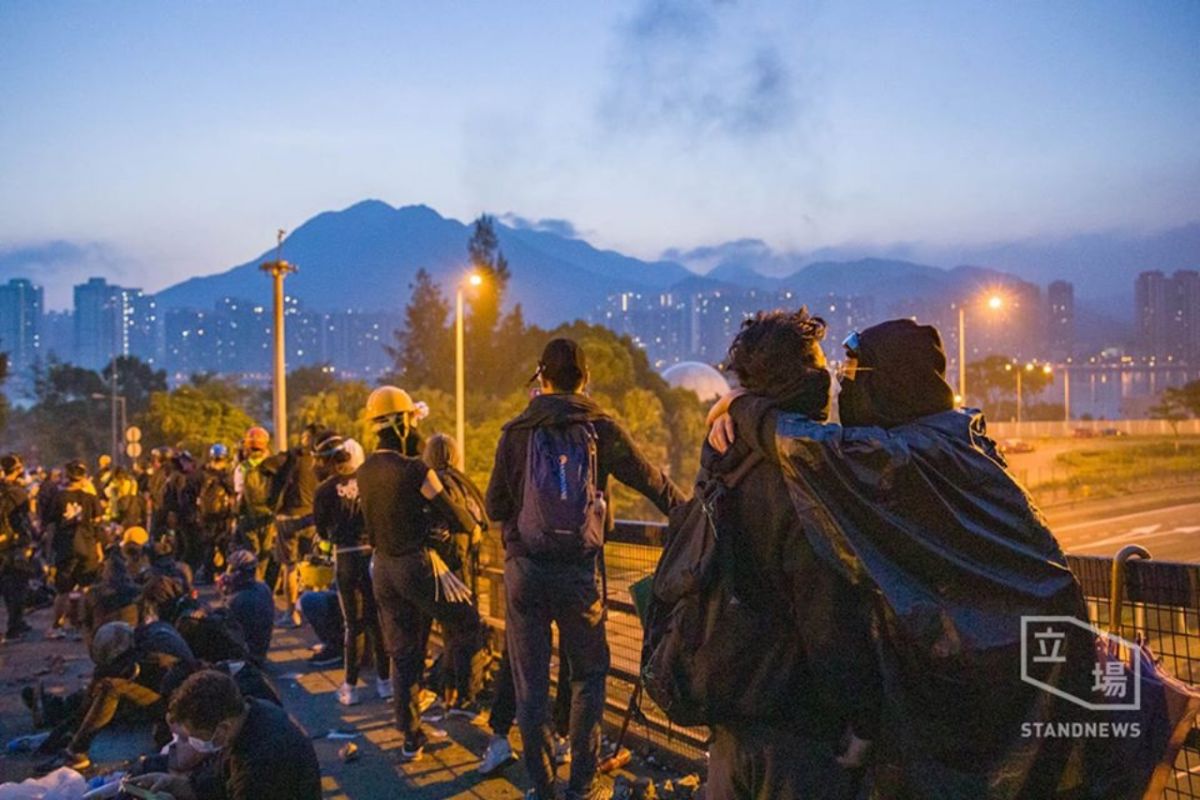 ▲包含香港中文大學學生在內，多區抗爭仍在持續中。（圖／翻攝自立場新聞）
