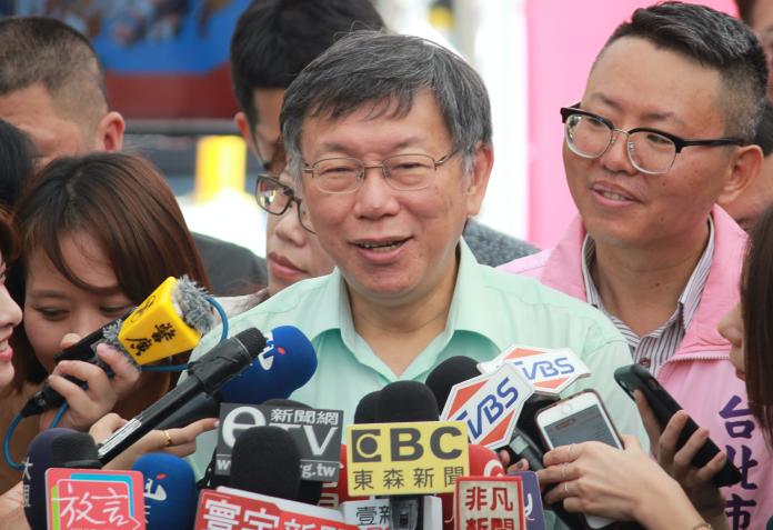 ▲台北市長柯文哲接受媒體訪問。（圖／記者丁上程攝, 2019.11.13）