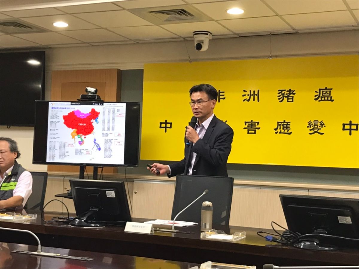 ▲農委會主委陳吉仲表示，將在12月初與地方合作舉行第一階段的防非洲豬瘟沙盤推演。（圖／記者賴志昶攝）
