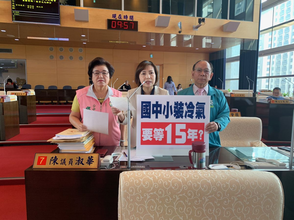 ▲議員指出，市府一年編列預算1億元規模來看，等到15年後，學生早已經畢業了，根本緩不濟急。 (圖／柳榮俊攝2019.11.13)