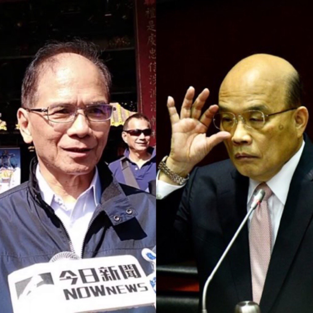 ▲前行政院院長游錫堃的不分區排序意外引發蘇貞昌的「閣揆保衛戰」。（圖／NOWnews資料照）