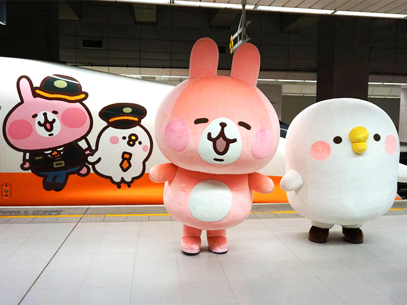 ▲高鐵公司特別邀請日本著名的插畫家卡娜赫拉，共同打造卡娜赫拉的小動物彩繪列車，今（14）日起正式開駛。（圖／高鐵提供）