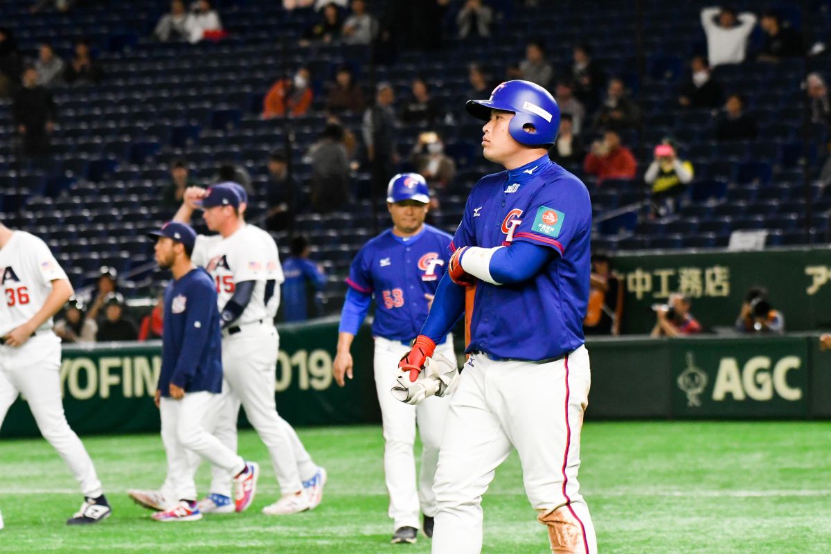  ▲世界棒球12強，中華隊vs.美國隊。中華隊1分惜敗美國隊。（圖／記者葉政勳攝 , 2019.11.15）