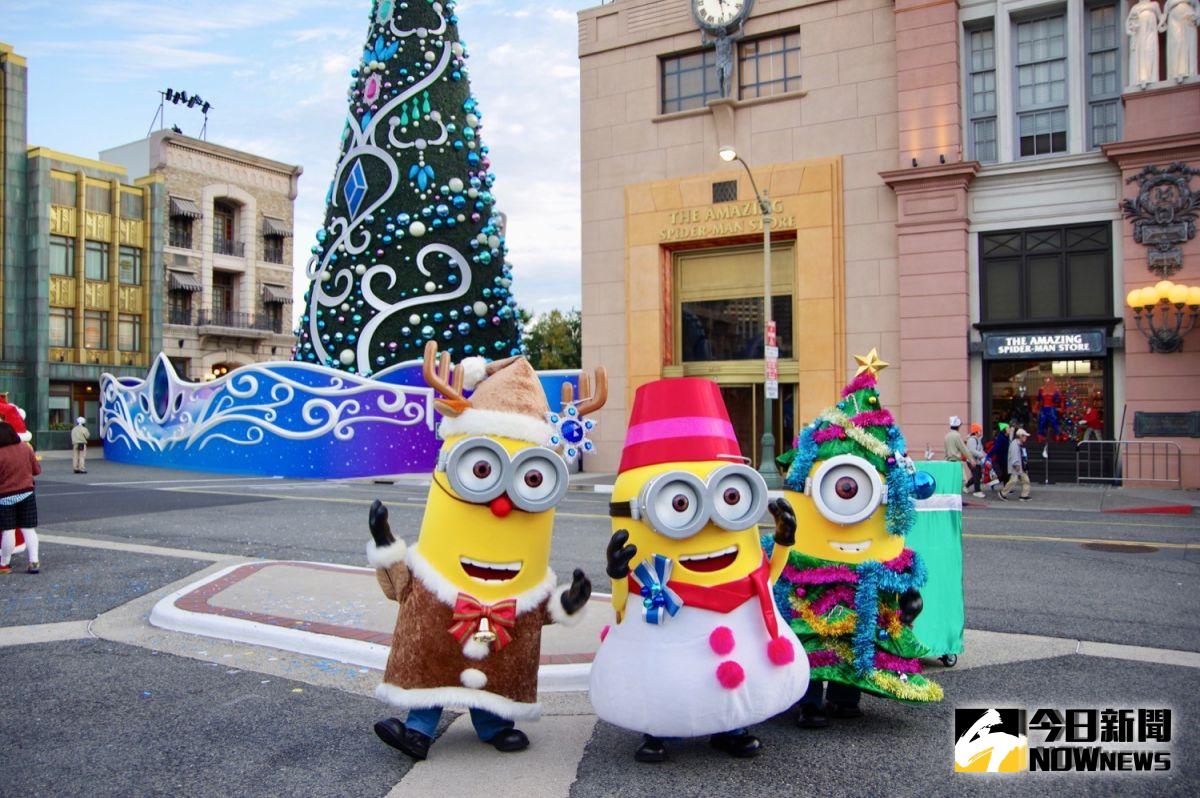 ▲日本環球影城的聖誕節主題活動「環球水晶聖誕節」登場，《 NOWnews 今日新聞》搶先帶大家一睹日本環球影城的奇幻魅力。（圖／記者陳致宇攝）
