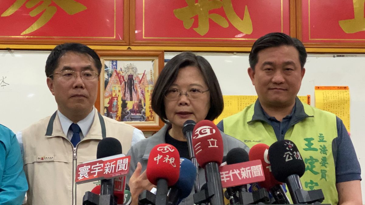 ▲蔡英文表示，大家坐下來談，談完就團結在一起，這是民進黨很好的傳統。（圖／記者陳聖璋設，2019.11.15）