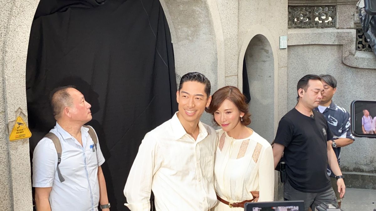 ▲林志玲夫婦在「全台吳氏大宗祠」彩排祭祖儀式。（圖／記者陳聖璋攝）