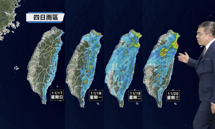 東北風、海鷗颱風今晚起肆虐　1張圖看懂未來4天雨量