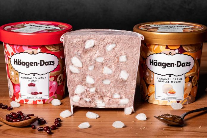 ▲頂級冰淇淋品牌冬季限定口味再度回歸，以麻糬與冰淇淋結合，創造香甜Q彈的口感。（圖／業者提供）