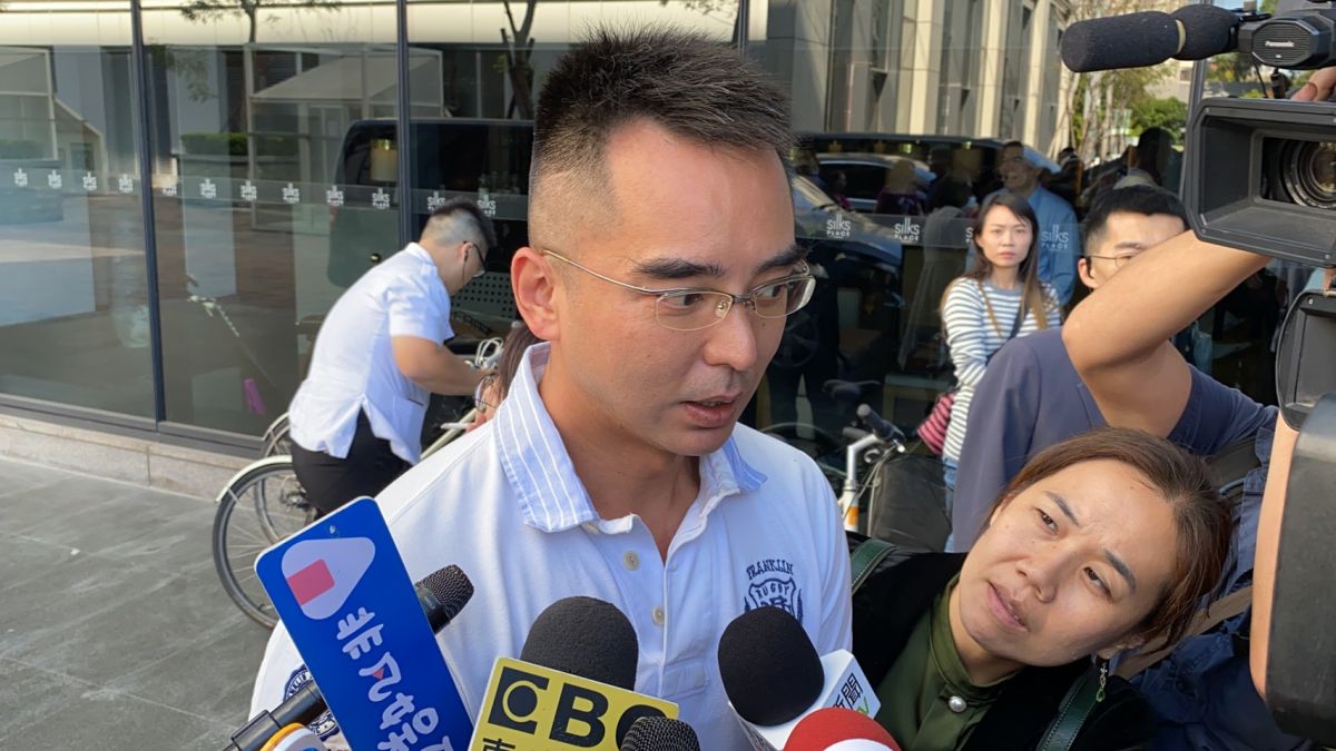 ▲林志玲的哥哥林志鴻現身。（圖／記者陳聖璋攝）
