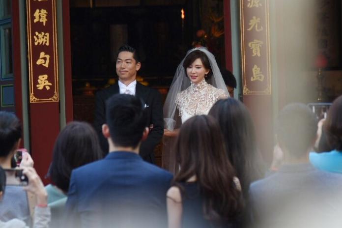 ▲林志玲和AKIRA舉行世紀婚禮。（圖／記者陳明安攝）