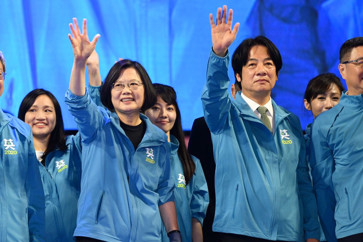 ▲蔡英文總統與她的副手搭擋賴清德。（圖／記者林柏年攝）