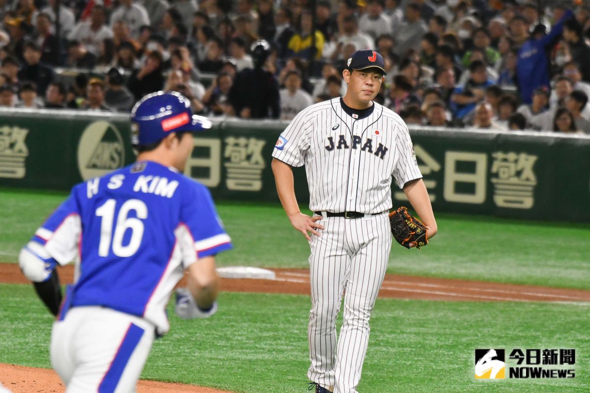 ▲世界棒球12強，日本隊先發投手山口俊金牌戰投不滿三局就被打退場。（圖／記者葉政勳攝 , 2019.11.17）