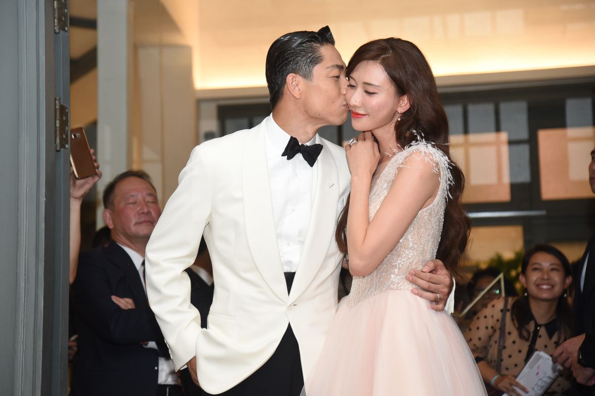 ▲林志玲和老公AKIRA超甜蜜。（圖／記者陳明安攝）