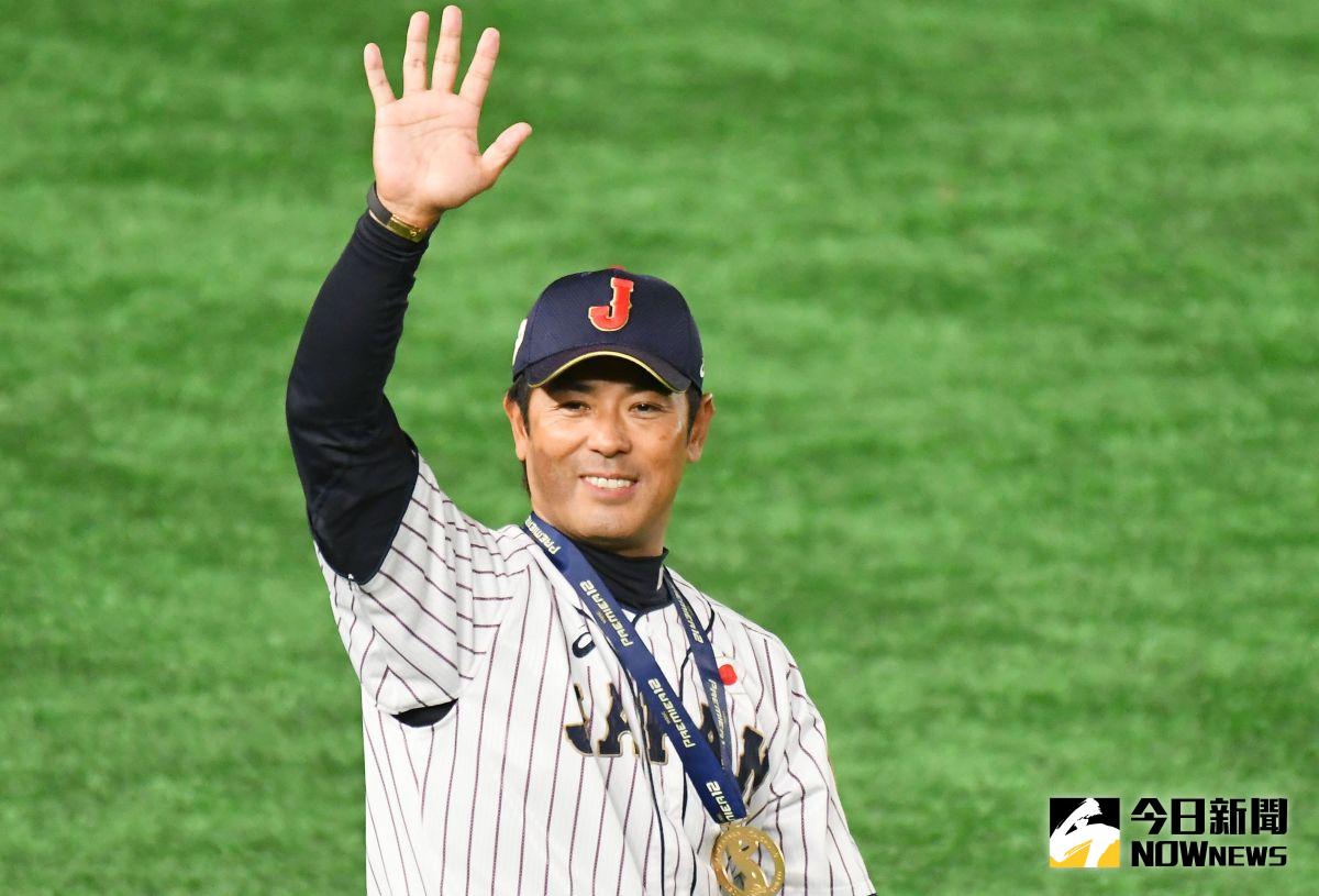 ▲日本監督稻葉篤紀賽後感謝所有支持日本隊的球迷。（圖／記者葉政勳攝）