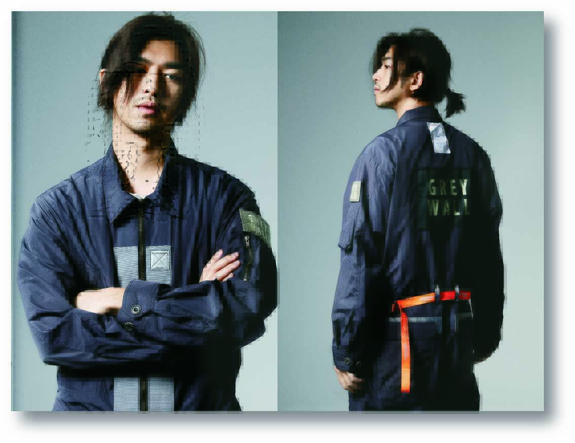 ▲台灣戶外品牌HILLTOP山頂鳥聯名藝人陳柏霖的潮牌 (A)NOWHERMAN以美軍軍裝為藍圖打造屬於都市浪人功能裝束，Grey Wall系列8款皆採用GORE-TEX INFINIUM™WINDSTOPPER®布料提供防風、透氣及超潑水功能。（圖／戈爾公司提供）
