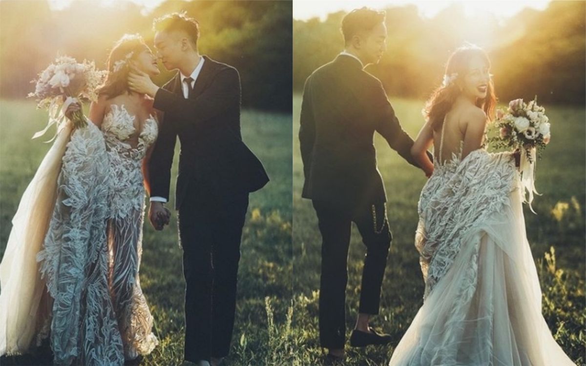 ▲林佩瑤隔空較勁林志玲，胸前傲人的「碗粿奶」非常引人注目。（圖／翻攝IG）
 