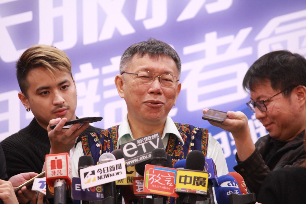 ▲台北市長柯文哲。（圖／記者丁上程攝, 2019.11.19）