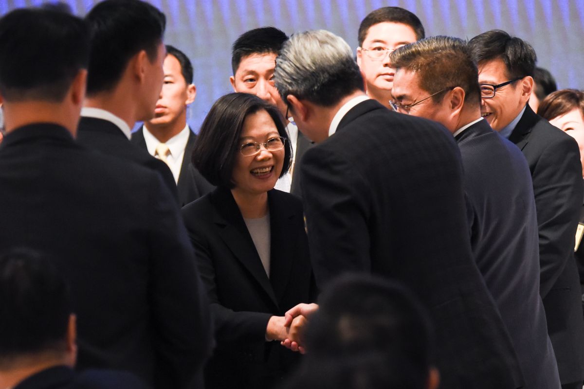 ▲蔡英文總統受邀到2019年台美商年度會員大會致詞。（圖／記者陳明安攝）