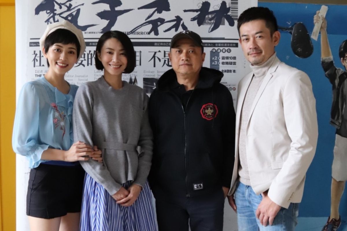 ▲《鏡子森林》演員到校園與學生交流。（圖／民視提供）