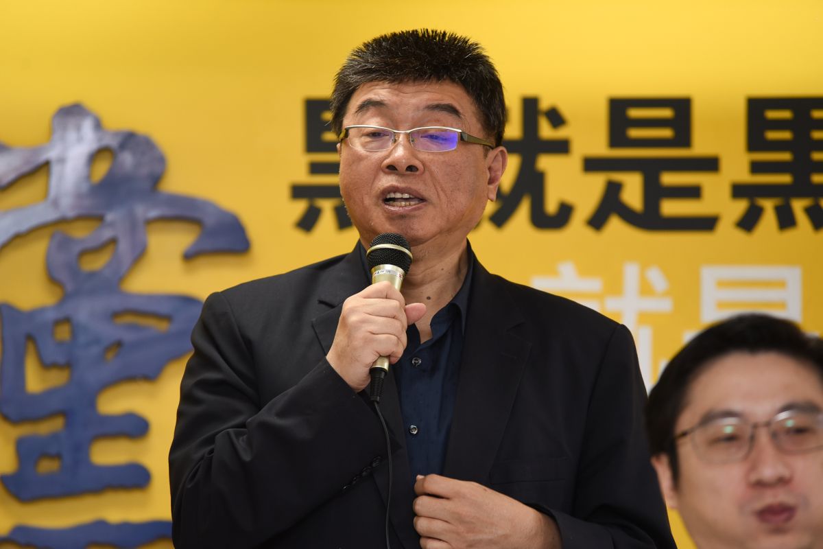 ▲新黨不分區立委，由前國民黨立委邱毅列第一位。（圖／記者陳明安攝, 2019.11.21）