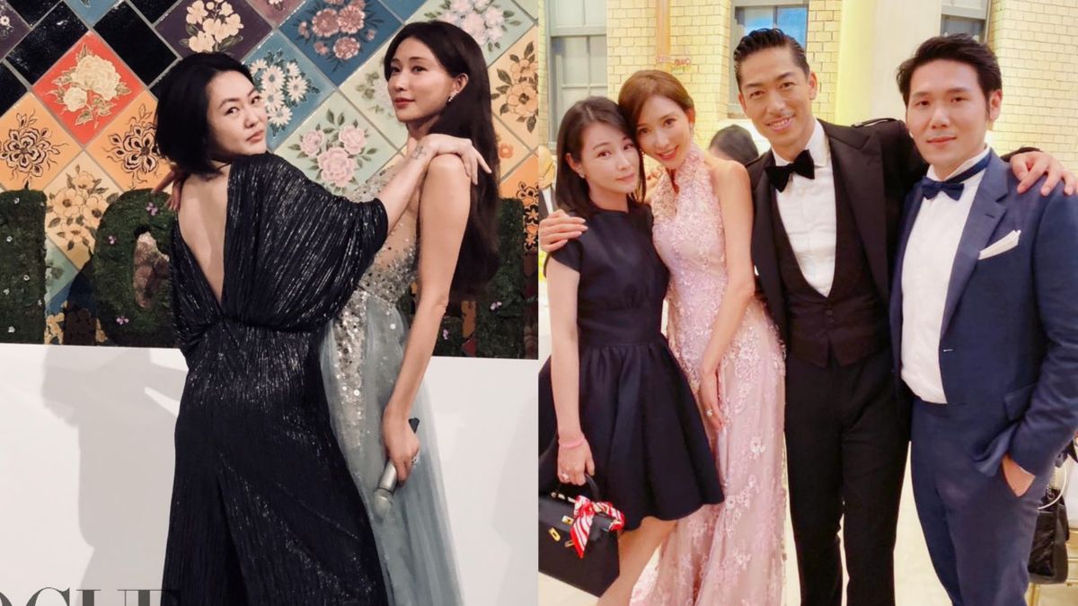 ▲透過林志玲與AKIRA大婚，小 S 和陳怡蓉完美示範「有禮貌穿搭」。（圖／翻攝自IG@voguetaiwan）
