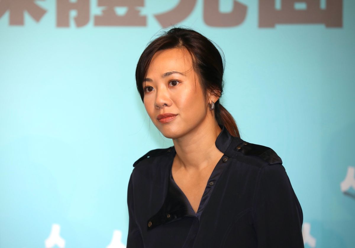 ▲新光人壽副總經理、台灣民眾黨不分區立委參選人吳欣盈。（圖／記者丁上程攝, 2019.11.21）