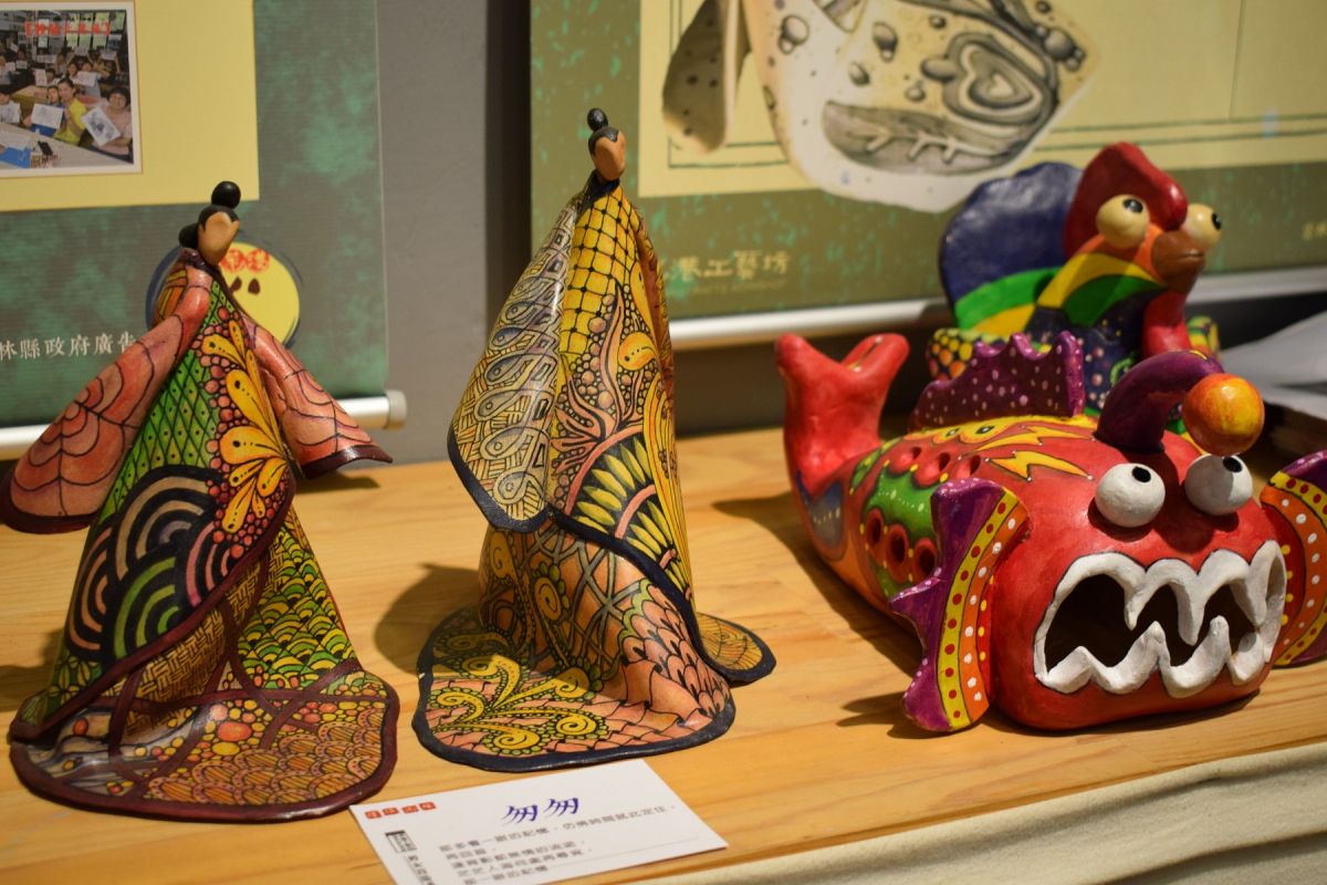 ▲纏填陶繪創作獨一無二的藝術品。（圖／記者洪佳伶攝，2019.11.21）