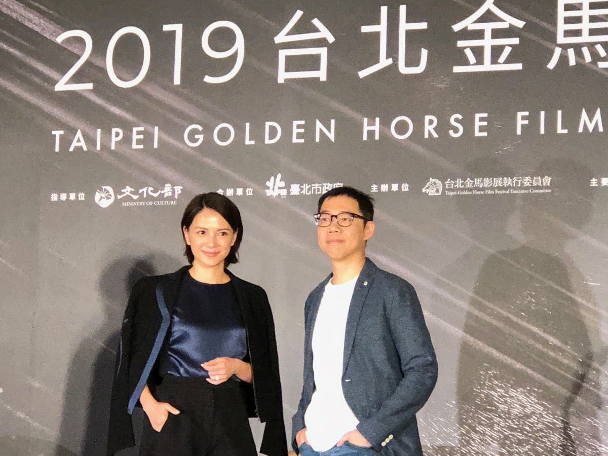 ▲李心潔（左）和導演林書宇出席記者會。（圖／記者翁新涵攝）