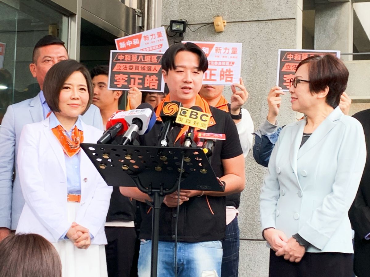 ▲李正皓代表親民黨參選新北市第8選區（中和）立委。（圖／記者宋原彰攝，2019.11.22）