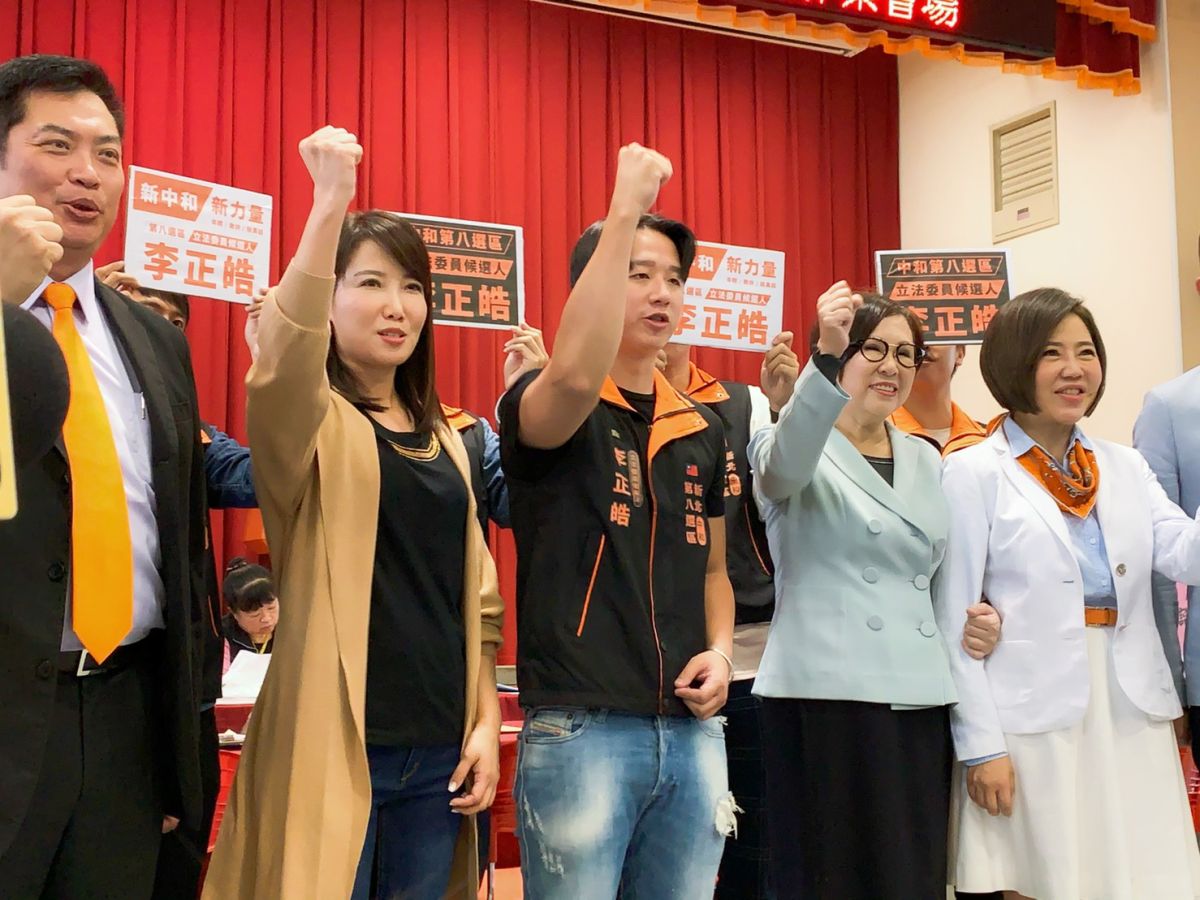 ▲李正皓代表親民黨參選新北市第8選區（中和）立委。（圖／記者宋原彰攝，2019.11.22）