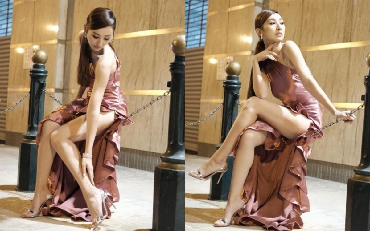 ▲港星高海寧外型甜美，擁有34D的傲人上圍及逆天長腿。（圖／翻攝IG）