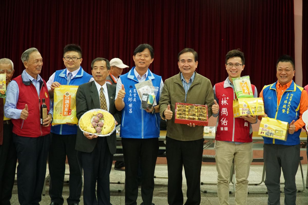 ▲竹北市農會辦理「國產雜糧料理美食成果展」，呈現多種非基改在地雜糧料理，讓消費者吃得更安心。（圖／新竹縣政府提供）